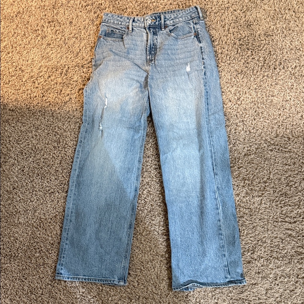 Old Navy Light Blue Straight Leg Jeans